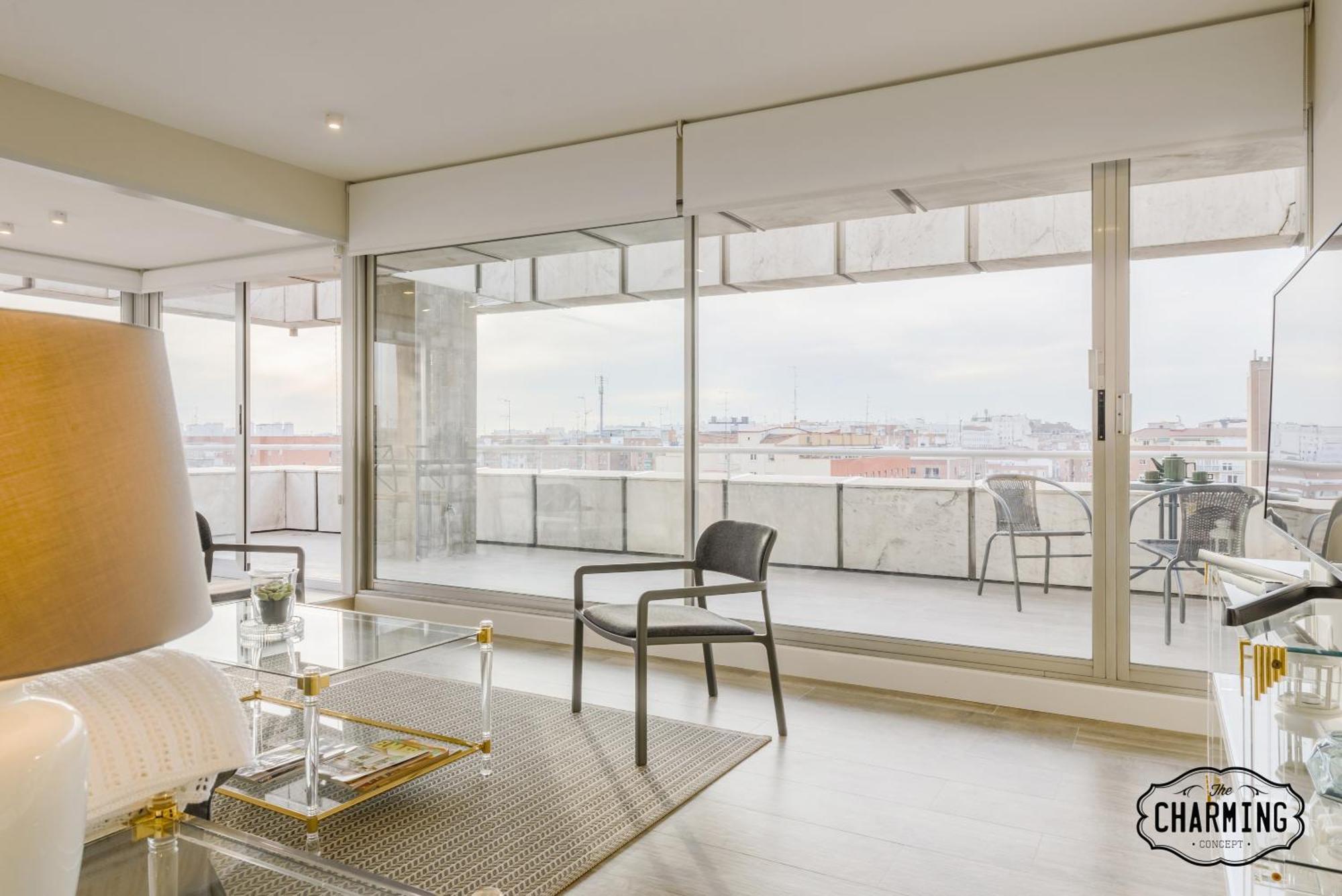 Apartament Charming Eurobuilding 2 Terrace Exclusive - Plaza De Parking Madryt Zewnętrze zdjęcie