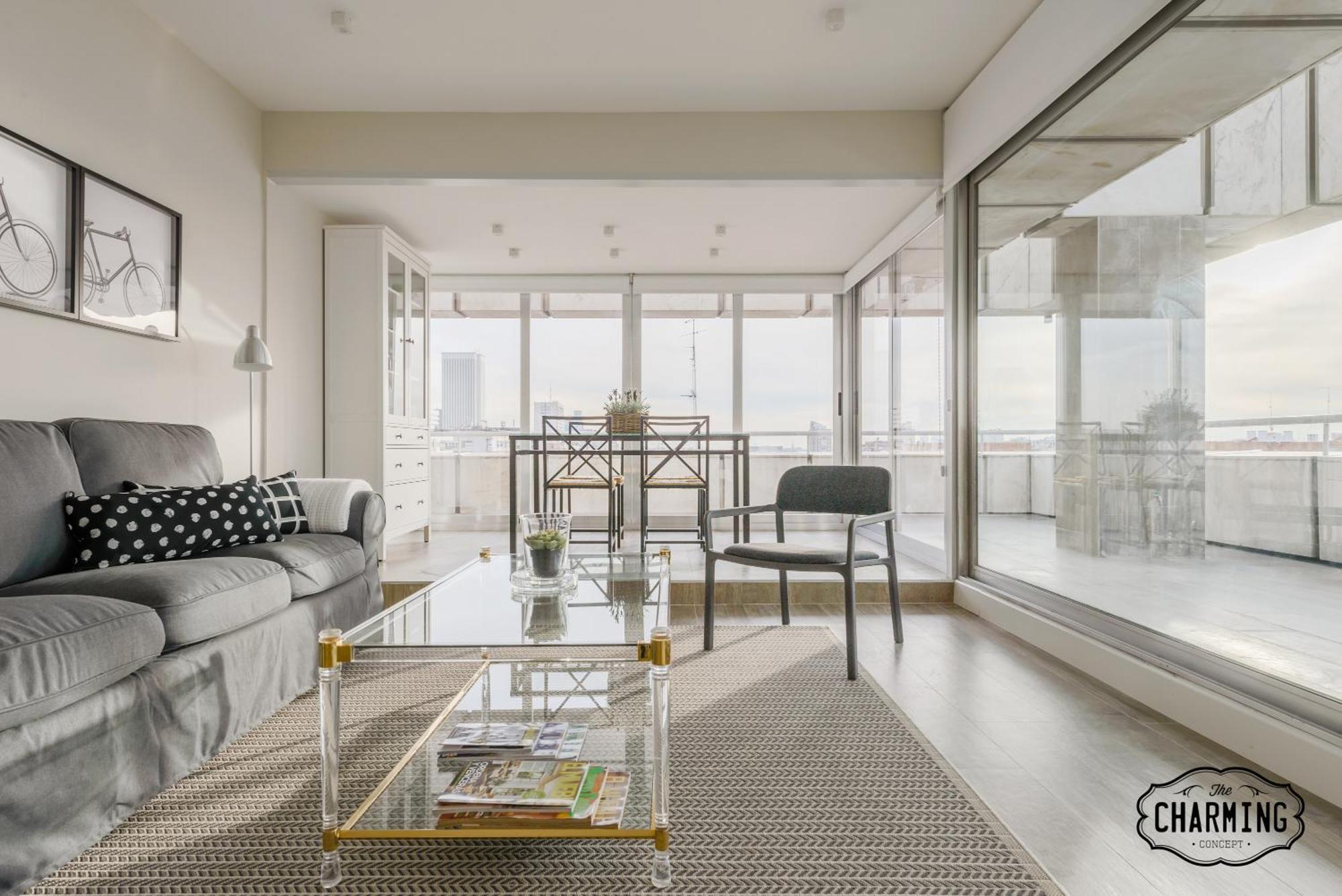 Apartament Charming Eurobuilding 2 Terrace Exclusive - Plaza De Parking Madryt Zewnętrze zdjęcie